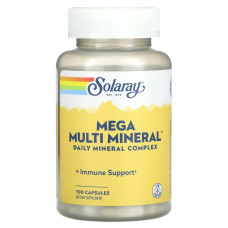 Мультимінерали, Solaray Mega Multi Mineral, 100 капсул