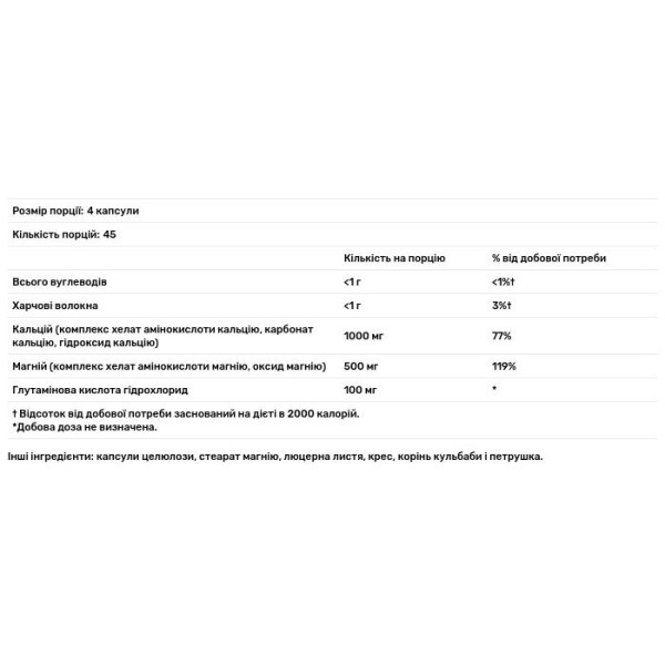 Кальцій і магній, Calcium and Magnesium 2:1, Solaray, 180 капсул