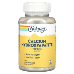 Кальцій гідроксіапатит 250 мг, Solaray Calcium Hydroxyapatite, 120 капсул