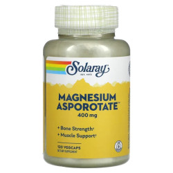 Магний аспартат (аспоротат), Solaray Magnesium Asporotate, 120 капсул
