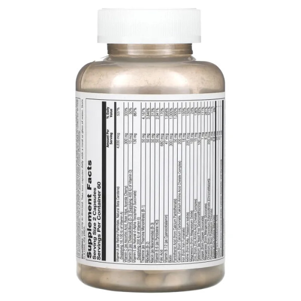 Мультивітаміни, Multi Energy, Solaray, 2 на день, 120 капсул