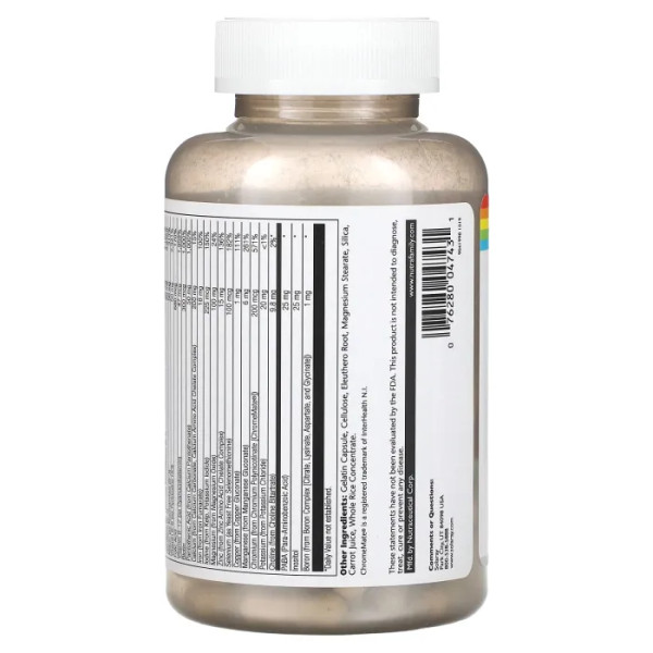 Мультивітаміни, Multi Energy, Solaray, 2 на день, 120 капсул