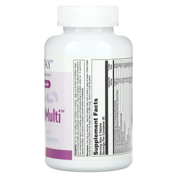 Мультивітаміни для вагітних, Pre-Natal Multi, Solaray, 150 таблеток