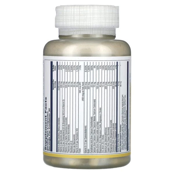 Мультивітаміни для чоловіків, Men's Golden Multivitamin, Solaray, 90 капсул