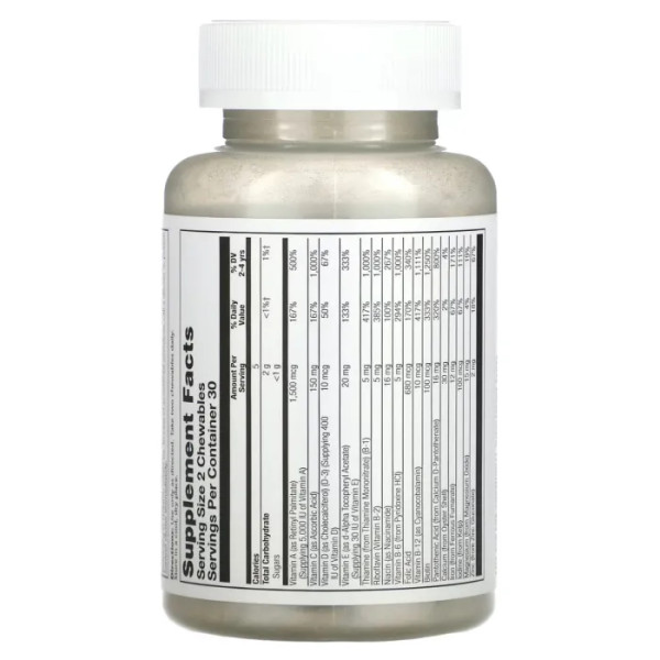 Мультивітаміни для дітей, Children's Vitamins and Minerals, Solaray, смак вишні, 60 жувальних таблеток