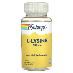 Лізин 500 мг, Solaray L-Lysine, 60 капсул