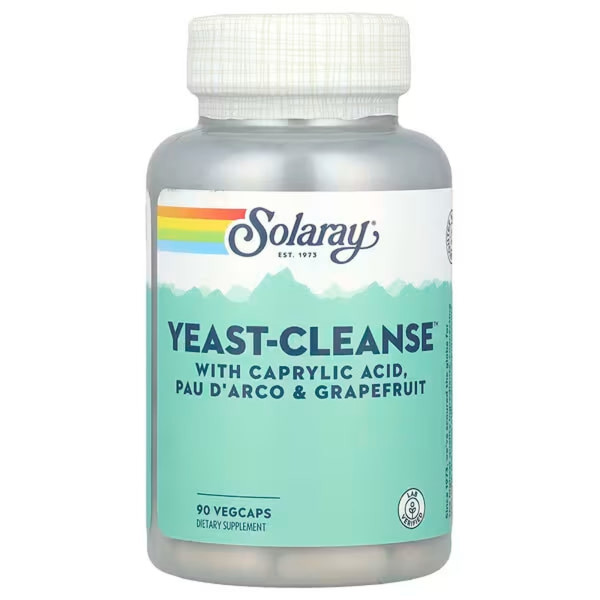 Дріжджі очищаючі, Yeast-Cleanse, Solaray, 90 вегетаріанських капсул