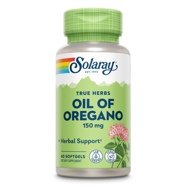 Масло орегано, Oil of Oregano, Solaray, 150 мг, 60 капсул