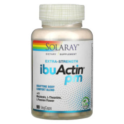 Формула для сну, Solaray Extra-Strength IbuActin PM, 90 капсул