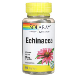 Эхинацея 415 мг, Solaray Echinacea, 100 растительных капсул
