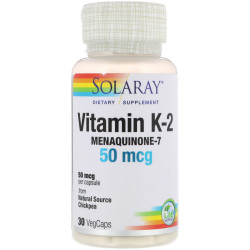 Вітамін K2 50 мкг, Vitamin K-2 Solaray, 30 капсул