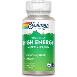 Мультивитамины для энергии, 1 в день, High Energy Multi-Vita-Min Solaray, 30 вегетарианских капсул