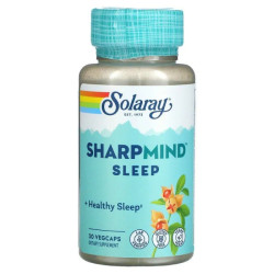 Поддержка сна, Solaray SharpMind Sleep, 30 вегетарианских капсул