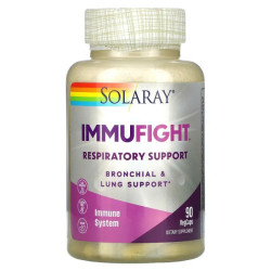 Поддержка бронхов и легких, Solaray ImmuFight Respiratory Support, 90 капсул