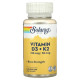 Вітаміни D3 і К2, Vitamin D-3 + K-2, Solaray, без сої, 120 капсул