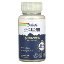 Кверцетин, фітосома, Solaray Quercetin Phytosome, 30 вегетаріанських капсул