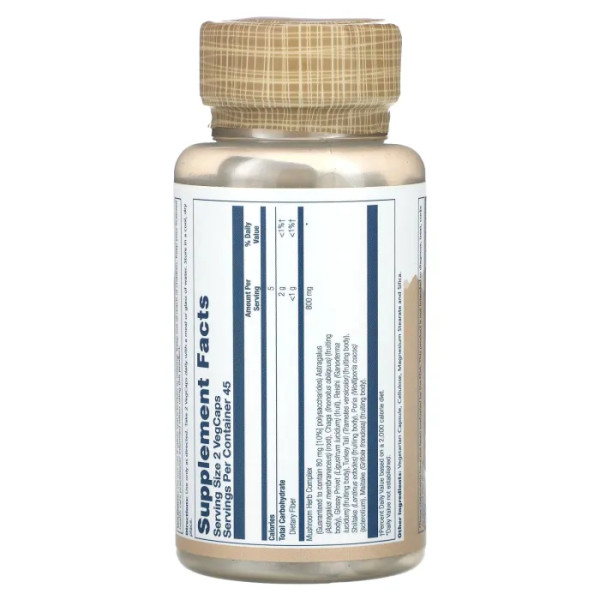 Комплекс грибів та трав, Mushroom Herb Complex, Solaray, 90 вегетаріанських капсул