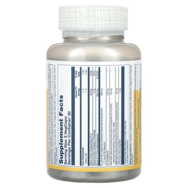 Підтримка настрою, Briteside, Solaray, 90 вегетаріанських капсул