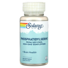 Фосфатидилсерин, Phosphatidylserine Solaray, 30 гелевих капсул