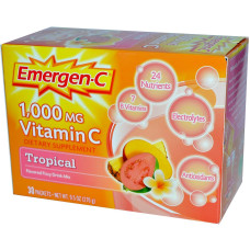 Вітамін С (Тропікал), Emergen-C, 30 пакетиків, 9.0 г