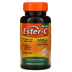 Эстер С, American Health Ester-C, 500 мг, 90 таблеток