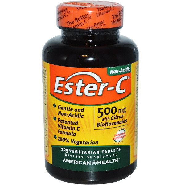 Естер С з цитрусовими биофлавоноїдами, Ester-C, American Health, 500 мг, 225 таблеток
