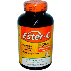 Естер С 250 мг, American Health Ester-C, жувальні зі смаком апельсина, 125 штук
