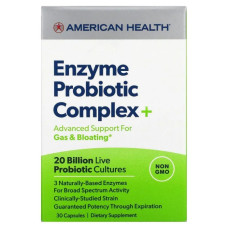Ферментно-пробіотичний комплекс, American Health Enzyme Probiotic Complex+, 30 капсул