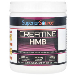 Креатин моногідрат, Superior Source Creatine HMB, 248 г
