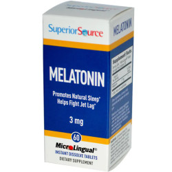 Мелатонін 3 мг, Superior Source Melatonin, 60 таблеток