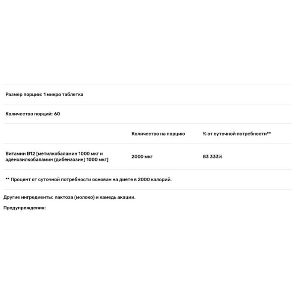 Витамин В-12, Advanced B-12, Superior Source, 2000 мкг, 60 микро таблеток