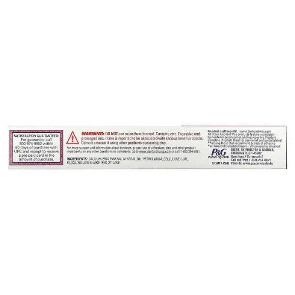 Крем для зубних протезів, Denture Adhesive Cream, Fixodent, Plus, 57 г