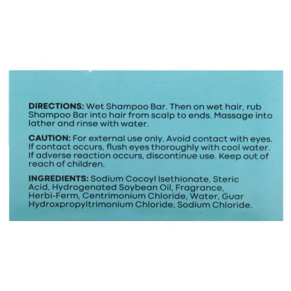 Шампунь зволожуючий, Hydrating Shampoo Bar, Hobe Labs, Energizer, Beach Day, 113.4 г