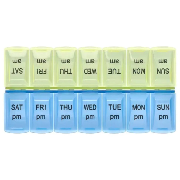 Органайзер для таблеток, Weekly Pill Organizer, Apex, щотижневий, двічі на день, 1 шт