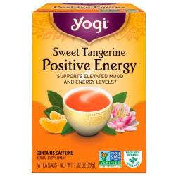 Чай мандариновий, Yogi Tea Positive Energy, 16 пакетиків, 29 г