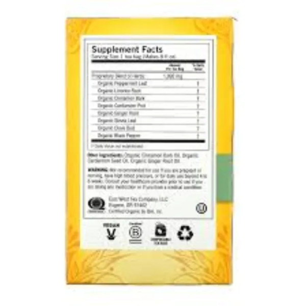 Єгипетська лакрица і м'ята, без кофеїну, Egyptian Licorice Mint, Yogi Tea, 16 чайних пакетиків, 32 г