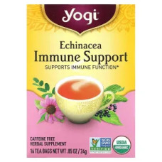 Чай для імунітету, без кофеїну, Echinacea Immune Support Yogi Tea, 16 чайних пакетиків, 24 г