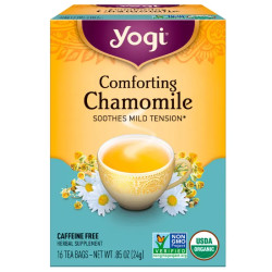 Чай с ромашкой, Yogi Tea Comforting Chamomile, без кофеина, 16 пакетиков, 24 г