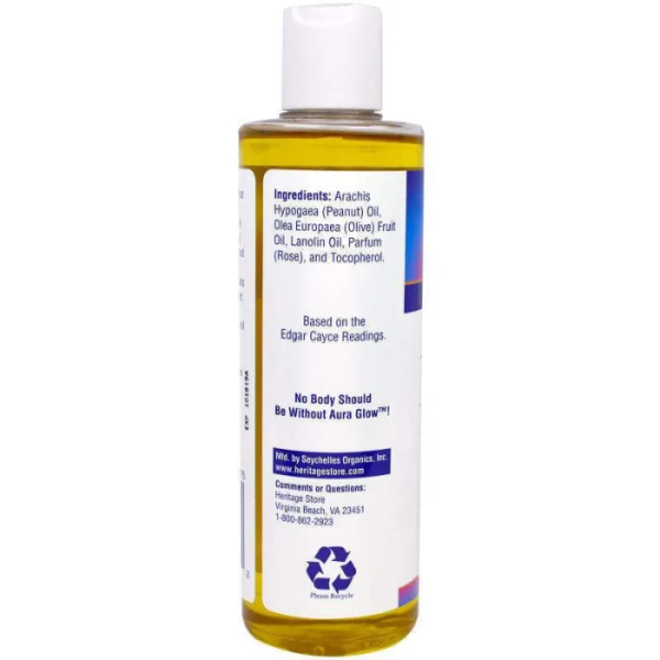 Масло для тіла і масажу, Aura Glow, Heritage Products, троянда, 240 мл