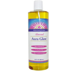 Олія для тіла та масажу, мигдаль, Aura Glow Heritage Products, 480 мл