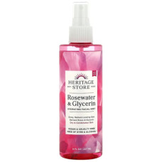 Розовая вода и глицерин спрей для лица увлажняющий, Heritage Products Rosewater Glycerin, 237 мл