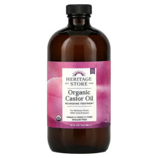 Касторовое масло, органик, Castor Oil Heritage Products, 473 мл