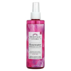 Розовая вода, освежающий спрей для лица, Heritage Products Rosewater, 237 мл