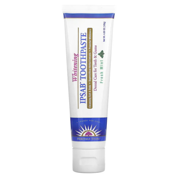 Зубная паста отбеливающая, IPSAB, Heritage Products, свежая мята, 120 г