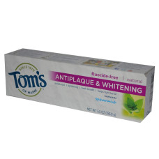 Зубна паста відбілююча (без фтору), Tom's of Maine Toothpaste, 156 г