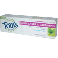 Зубной гель отбеливающий без фтора, Tom's of Maine Toothpaste, 133 г