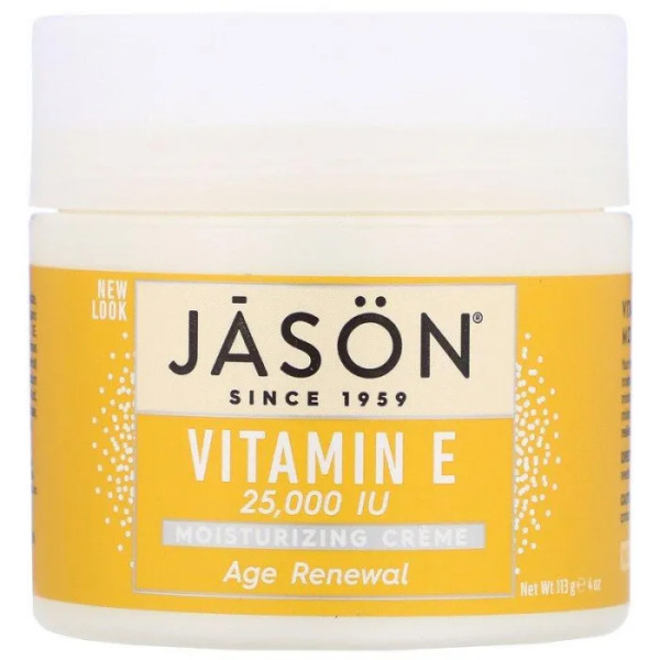 Зволожуюче крем з вітаміном Е, Age Renewal Vitamin E Moisturizing Creme, Jason Natural, 25,000 МО, 113 г