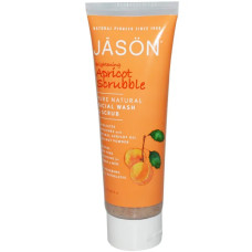 Очищувальний скраб для обличчя 113 г, Jason Natural Facial Wash & Scrub, освітлюючий абрикосовий