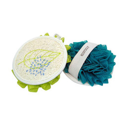 Мочалка для душа двусторонняя, EcoTools Dual Cleansing Pad, 1 шт.