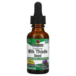 Розторопша 2000 мг, Nature's Answer Milk Thistle, без алкоголю, рідкий екстракт насіння, 30 мл.